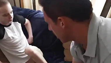 Dad and son Richards