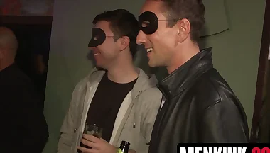 Bar strangers take turns banging and cumming on Mike Martin