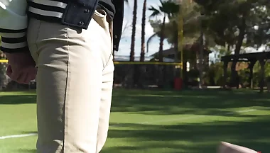 Evan Jordie plays with and flogs Siren Santiago perfect body marking him front to back