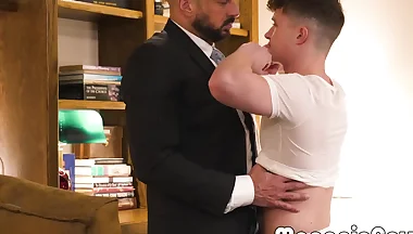 Grant Ducati takes Marco Napoli big fat dick inside his little pucker