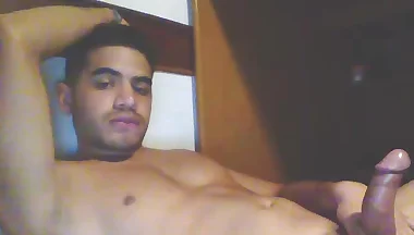 Latino twink cums twice