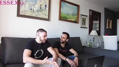 Straight friends watching porn