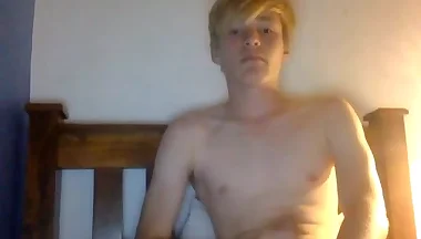 Fit blonde webcam wank