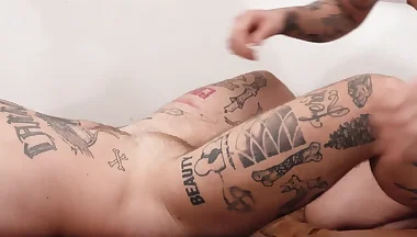 Tattooed FTM hunk Chance Hart vs Angel Elias