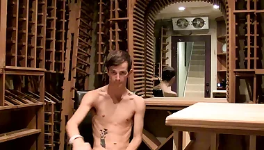 Twink Jasper Robinson relentlessly strokes his cock and fingers solo