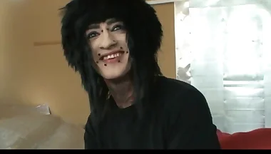 Alternate stud strokes his massive fat cock intensely and loves it