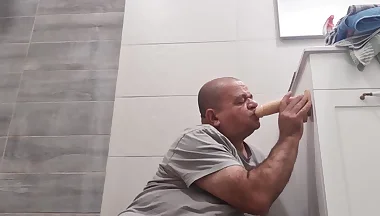 This Dildo Is Great for Sucking - but This Ass Needs Something Harder!