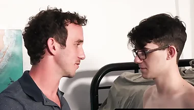 Nerdy Gay Teen Seduced Into Breeding Threesome With Stepfamily