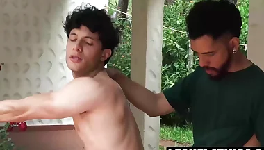 Ayun makes Felix moan hard with ass rimming