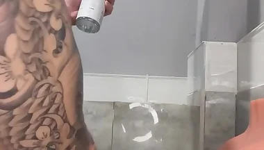 As1an Tw!nk Fucking H1s T0y At The Gym