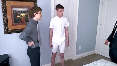 Blonde Gays' Sixty-nine And Mutual Cum Play