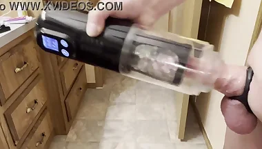 Auto Stroker Sex Toy BJ with orgasm ending