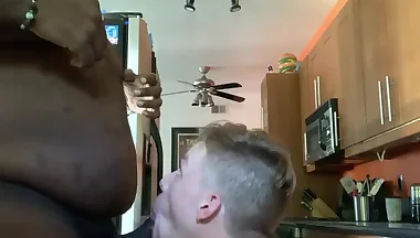 BBC cums in me twice in my mom's kitchen