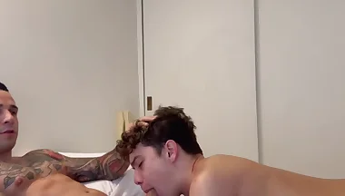 smooth twink gets fucked by 2 hot argentinian jocks