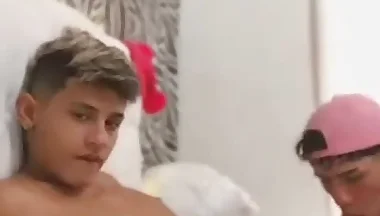 Sexy latin twink blowjob and fuck