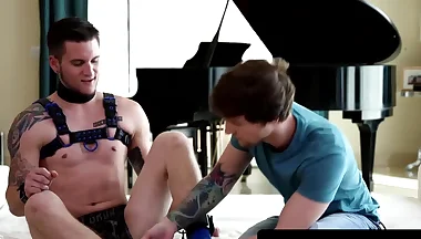 Handsome obedient guy Scotty Zee takes a massive raw cock in the rear by Allen Lucas