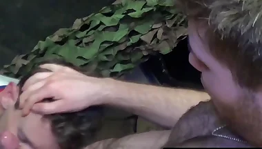 Doryann Marquet splits and deepthroats Thoun into complete submission