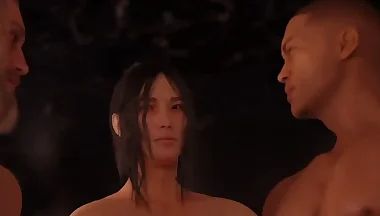 Hot guys train naked before the final test, ARENA DE TEBAS.