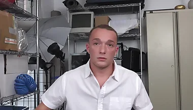 Young straighty ass slammed at the BBC office