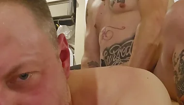 Bareback fuck and pissed in my ass