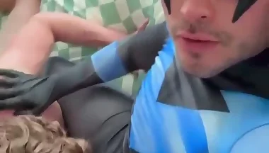 Nightwing fucks hot blond guy