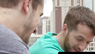 Office studs Quentin Gainz and Donte Thick bare fucking while alone at work